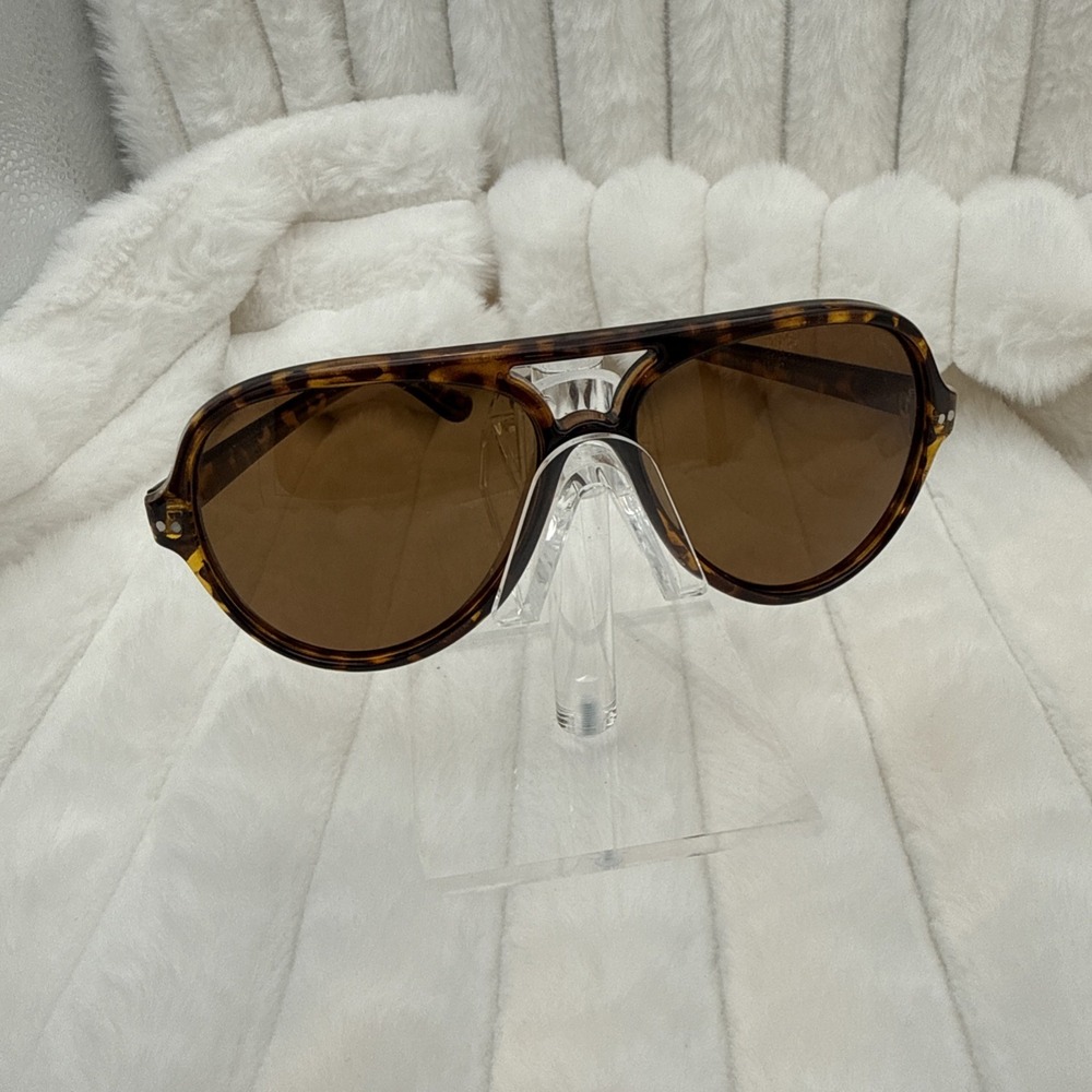 COLOSSEIN VINTAGE TORTOISE AVIATOR SUNGLASSES OUT OF STOCK, POLARIZED LENS MINT